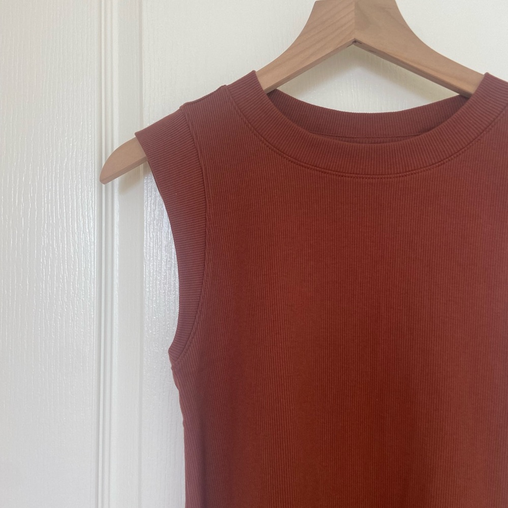 a new day Sleeveless Rust Dress - Picture 4 of 6